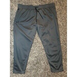 Under Armour Fleece Sweatpants Men’s 4XL Gray Loose Fit Drawstring Stretch Pants